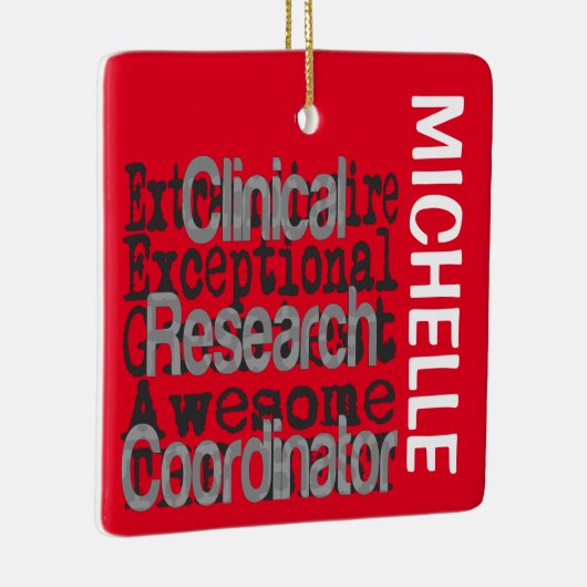 臨床研究コーディネーター超並立症 セラミックオーナメント (右)