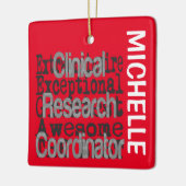 臨床研究コーディネーター超並立症 セラミックオーナメント (左)