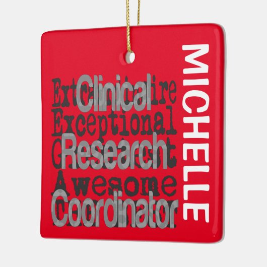 臨床研究コーディネーター超並立症 セラミックオーナメント (左)