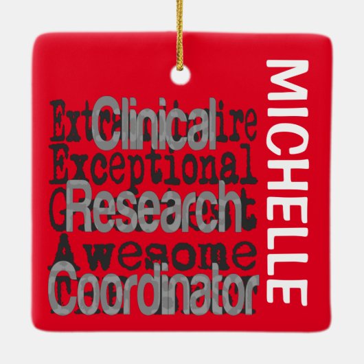 臨床研究コーディネーター超並立症 セラミックオーナメント (裏面)