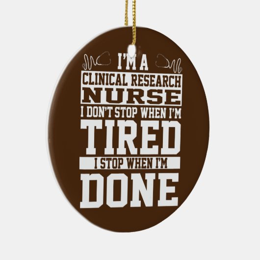 臨床研究ナースアパレル素晴らしかわいい セラミックオーナメント (右)