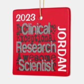 臨床研究科学者 セラミックオーナメント (左)