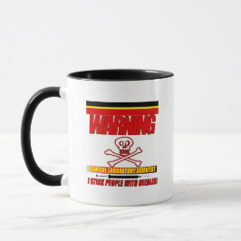 臨床研警告究科学者が針を刺す マグカップ