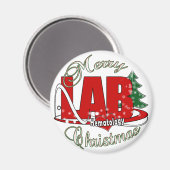 臨床血液学のクリスマス マグネット (正面/裏面)