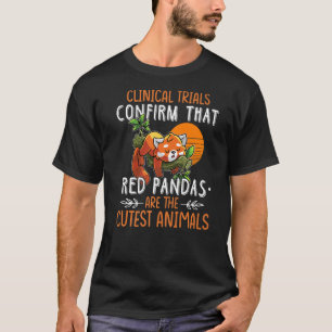 臨床試験では、赤いパンダがCuであることが確認される Tシャツ