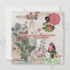 臨時ドリームフラットグリーティングカード