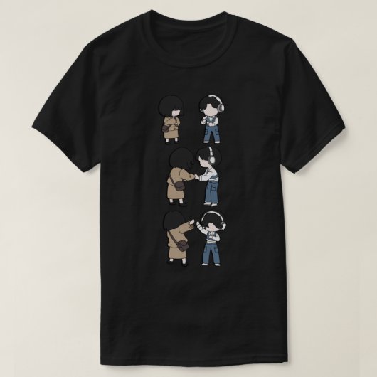 臨時弁護士ウーチビ（小さくかわいく書いた感じ）アートステッカー.png tシャツ (デザイン正面)