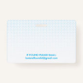 臨時従業員名バッジ|カスタム文字色 バッジ (裏面)