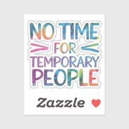 臨時雇い者の時間なし シール