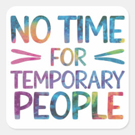 臨時雇い者の時間なし スクエアシール