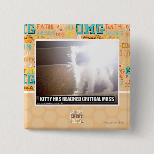 臨界量の子猫 缶バッジ (正面)