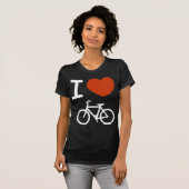 臨界量I愛はTシャツを自転車に乗ります Tシャツ (正面フル)