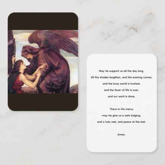 臨終祈りの言葉カード祈りの言葉 名刺 (正面/裏面)
