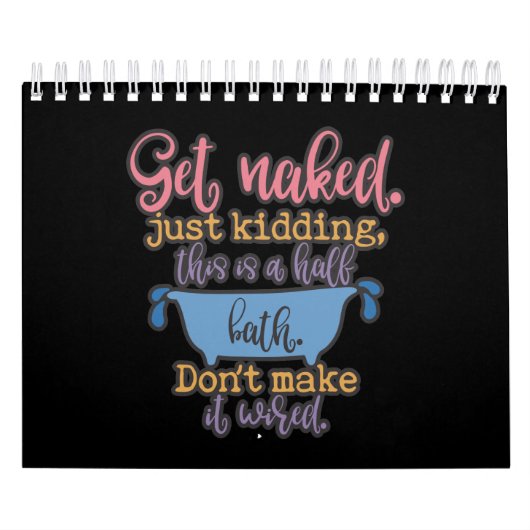 自おもしろい宅装飾用浴室デザイン カレンダー (カバー)