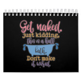 自おもしろい宅装飾用浴室デザイン カレンダー (カバー)