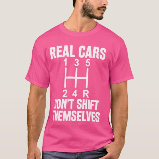 自おもしろい実在自の手動移動なし Tシャツ (正面)