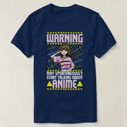 自おもしろい発警告～について話す可能性がある Tシャツ (デザイン正面)
