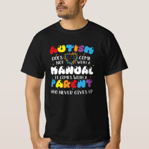 自おもしろい閉症に気付く日の親与えは Tシャツ