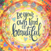 自かわいらし分の美しいインスパイアインスピレーション シール (正面)