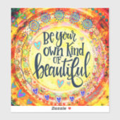 自かわいらし分の美しいインスパイアインスピレーション シール (シート)