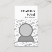 自はっきりした分のデザイン 名刺 (裏面)