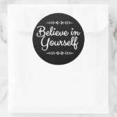 自やる気を起こさせる信じ身の白黒 ラウンドシール (バッグ)