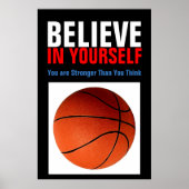 自やる気を起こさせる分の信じバスケ ポスター (正面)