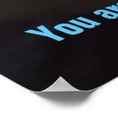 自やる気を起こさせる分の信じ野球 ポスター (角)