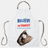 自やる気を起こさせる分信じの引用文 エプロン (正面)
