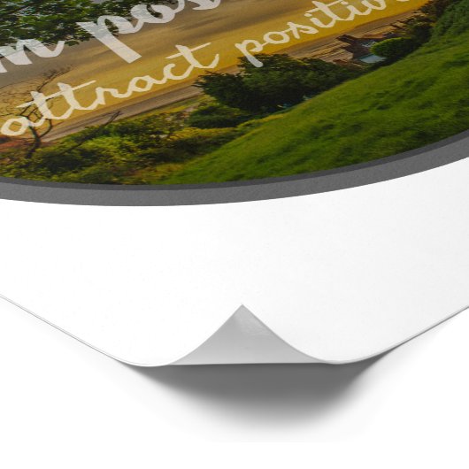 自やる気を起こさせる愛感動的のフレーズ ポスター (角)