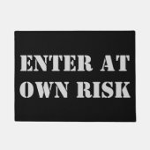 自らのリスクの状態で入る ドアマット (正面)