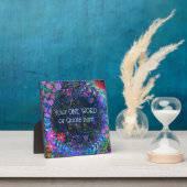 自カスタマイズ分のおもしろいインスピレーション紫 フォトプラーク (インサイチュ)