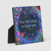 自カスタマイズ分のおもしろいインスピレーション紫 フォトプラーク (正面)