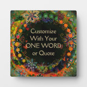 自カスタマイズ分のおもしろいフローラかわいらし検査 フォトプラーク (正面)