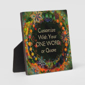 自カスタマイズ分のおもしろいフローラかわいらし検査 フォトプラーク (正面)