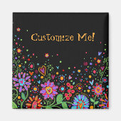 自カスタマイズ分のおもしろいフローラ吸光磁石 マグネット (正面)