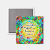 自カスタマイズ分のインスピレーションかわいらしフローラ マグネット (正面/裏面)