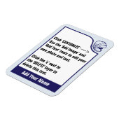 自カスタマイズ分のホッケー取引カードマグネット マグネット (左側)