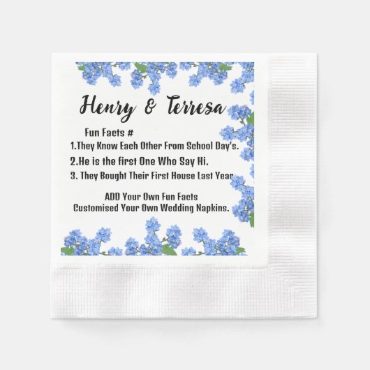 自カスタマイズ分の名結婚前の紙。 縁ありカクテルナプキン (正面)