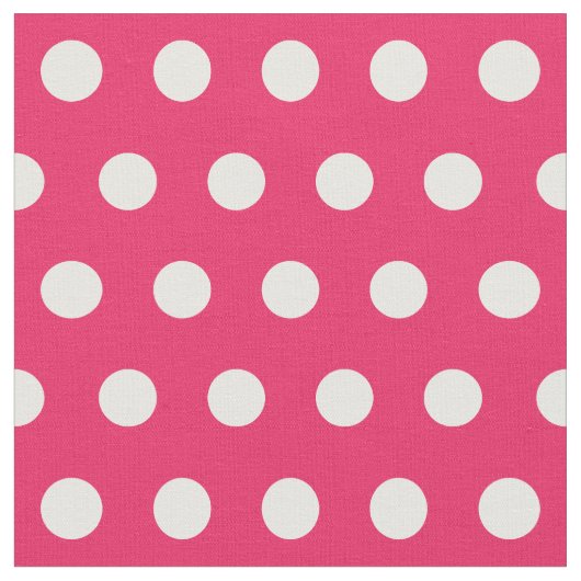 自カスタマイズ分の水玉模様パターン ファブリック (クローズアップ)