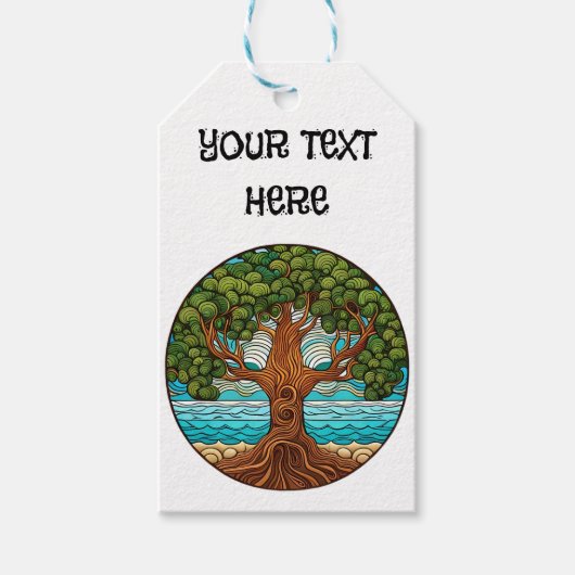 自カスタマイズ分の生命の木 ギフトタグ (正面)