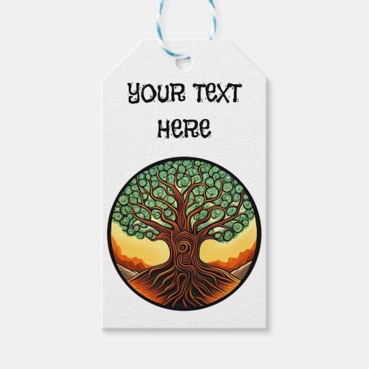 自カスタマイズ分の生命の木 ギフトタグ (正面)