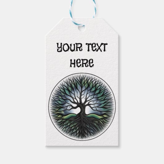 自カスタマイズ分の生命の木 ギフトタグ (正面)
