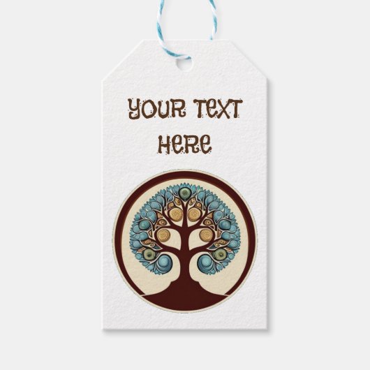 自カスタマイズ分の生命の木 ギフトタグ (正面)