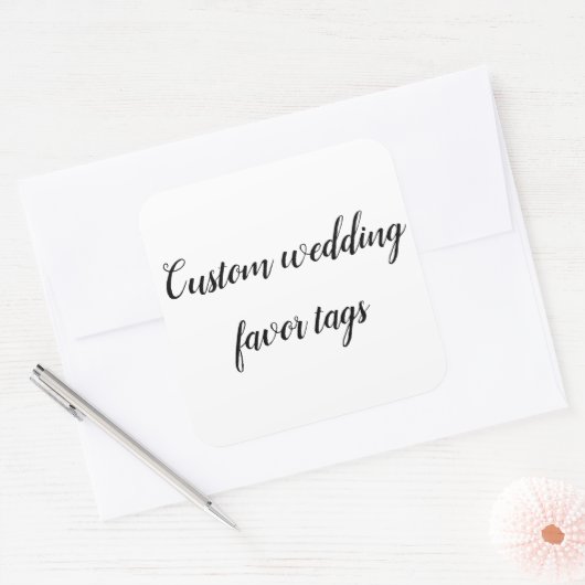 自カスタマイズ分の結婚式の引き出物 スクエアシール (封筒)