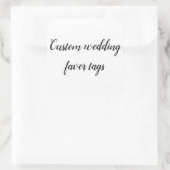 自カスタマイズ分の結婚式の引き出物 スクエアシール (バッグ)