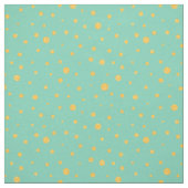 自カスタマイズ分の金ゴールド水玉模様を緑で表示 ファブリック (見本)