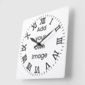 自カスタマイズ分（線とローマ数字） スクエア壁時計 (傾斜)