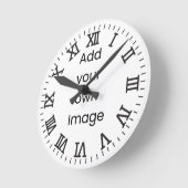 自カスタマイズ分(線とローマ数字) ラウンド壁時計 (傾斜)
