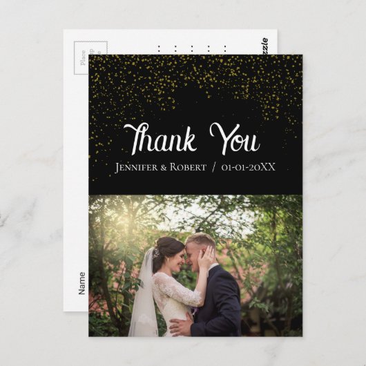 自カスタマイズ画の結婚ありがとう ポストカード (正面/裏面)